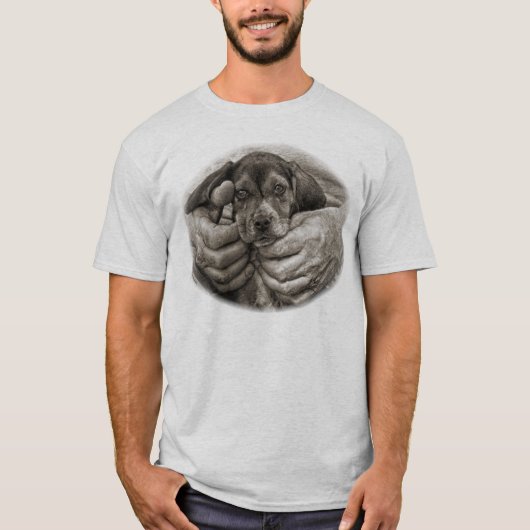 Mijn Boeddy Beagle Puppy Photographic Art T-shirt (Voorkant)