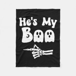 Mijn boek bijpassende Halloween pyjama koppels Hes Fleece Deken