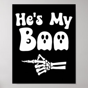 Mijn boek bijpassende Halloween pyjama koppels Hes Poster