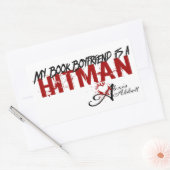 Mijn Boek Boyfriend is een Hitman Rechthoekige Sticker (Envelop)