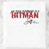 Mijn Boek Boyfriend is een Hitman Rechthoekige Sticker (Tas)
