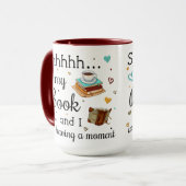 Mijn boek en ik hebben een moment mok (Voorkant links)