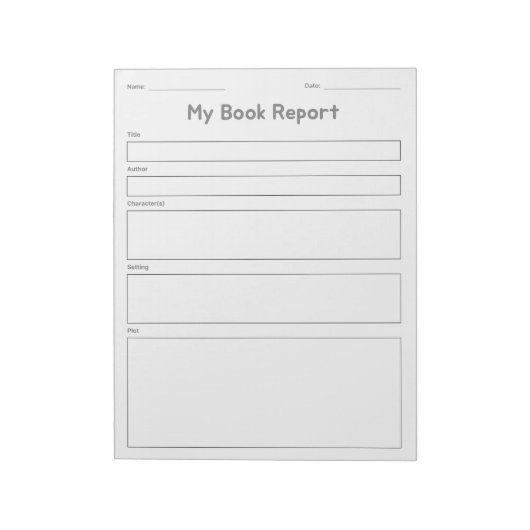 Mijn boek Rapport Review Notitieblok (Linkerzijde)