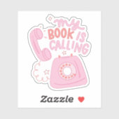 Mijn boek roept  sticker (Vel)