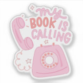 Mijn boek roept  sticker (Voorkant)