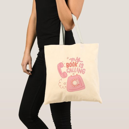 Mijn boek roept tote bag (Voorkant (product))