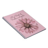 Mijn boek van positieve aspecten Pink Floral Notitieboek (Rechterzijde)
