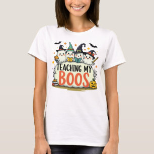 Mijn boeken leren Halloween Teacher Spooky Shirt