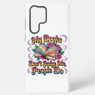 Mijn boeken oordelen me niet.... samsung galaxy hoesje
