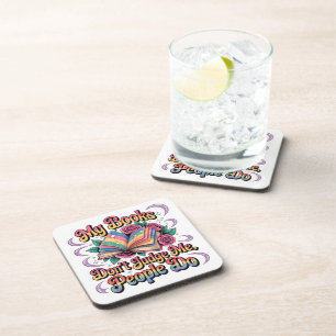 Mijn boeken oordelen niet over mij... bier onderzetter