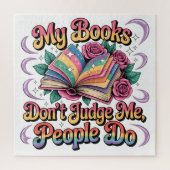 Mijn boeken oordelen niet over mij... legpuzzel (Verticaal)