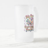 Mijn boeken oordelen niet over mij... matglas bierpul (Voorkant rechts)