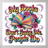 Mijn boeken oordelen niet over mij... poster (Voorkant)