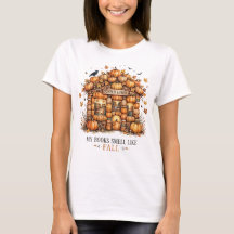 Mijn boeken ruiken naar herfst T-shirt Boekenliefh