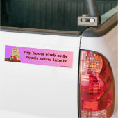 mijn boekenclub… bumpersticker (Op Truck)