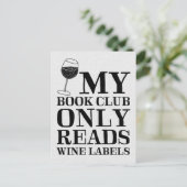 Mijn boekenclub leest alleen het Briefkaart Wijnla (Staand voorkant)