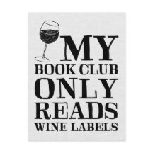 Mijn boekenclub leest alleen het Briefkaart Wijnla