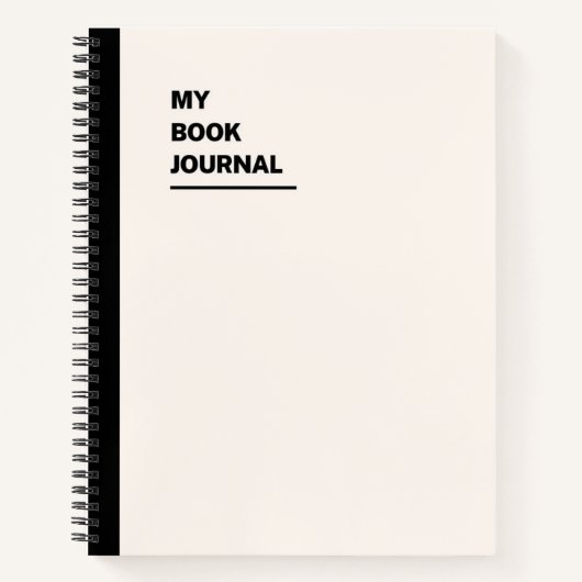 Mijn Boekendagboek Notitieboek (Voorkant)