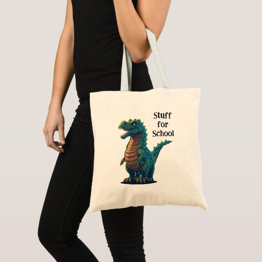 Mijn Boekenzak en Spullen voor School Tote Bag (Voorkant (product))