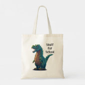 Mijn Boekenzak en Spullen voor School Tote Bag (Achterkant)