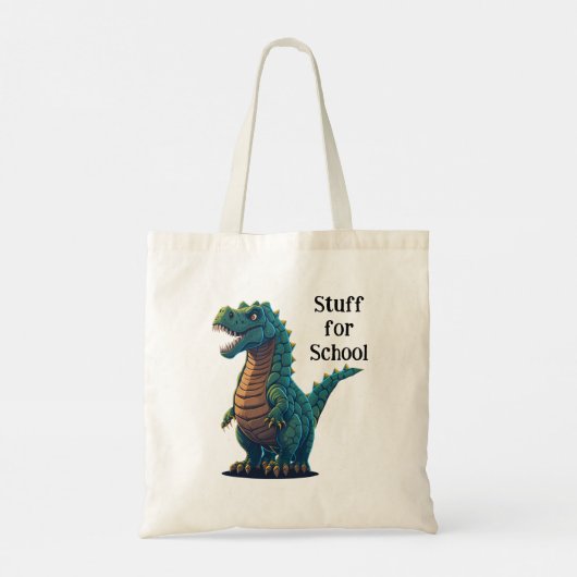 Mijn Boekenzak en Spullen voor School Tote Bag (Achterkant)