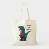 Mijn Boekenzak en Spullen voor School Tote Bag (Voorkant)