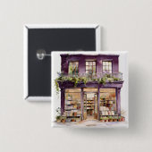 Mijn Boekwinkel Vierkante Button 5,1 Cm (Voorkant /achterkant)