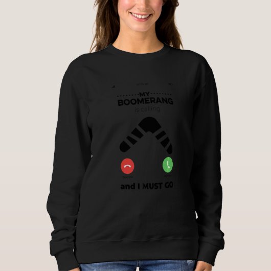 Mijn Boemerang Roept En Ik Moet Gaan Boemerang Pl Trui (Voorkant)