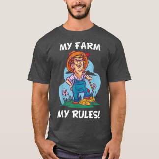 Mijn Boerderij Mijn Regels Parody Farmer T-shirt