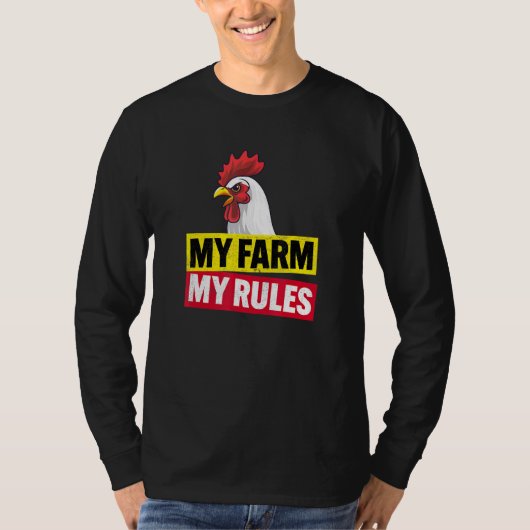 Mijn Boerderij Mijn regels T-shirt (Voorkant)