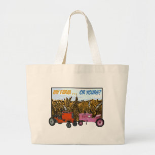 "MIJN BOERDERIJ OF JULLIE?" GROTE TOTE BAG