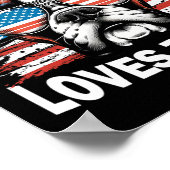 Mijn bokser houdt van Trump Poster (Hoek)