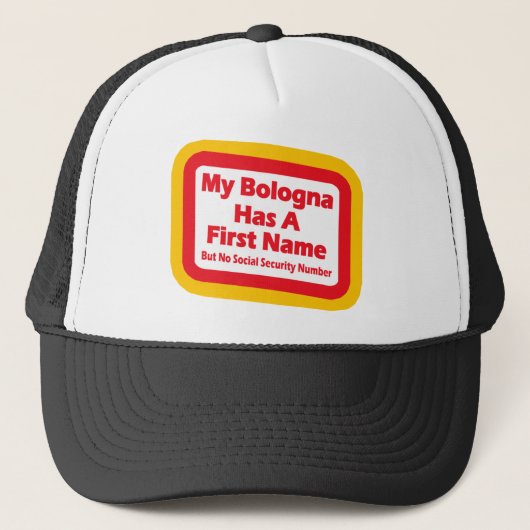 Mijn bologna heeft een voornaam trucker pet (Voorkant)