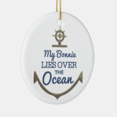 Mijn Bonnie ligt over de oceaan Keramisch Ornament (Rechts)