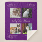 Mijn Bont Baby's Aangepaste foto Sherpa Deken (Voorkant)