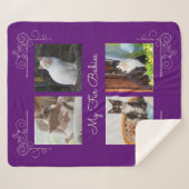 Mijn Bont Baby's Aangepaste foto Sherpa Deken (Voorkant (horizontaal))