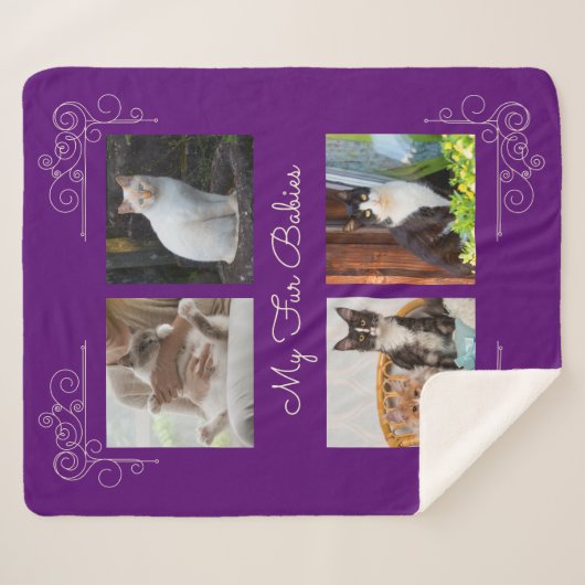 Mijn Bont Baby's Aangepaste foto Sherpa Deken (Voorkant (horizontaal))