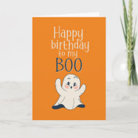 Mijn Boo Cute Halloween Ghost Pun Funny Birthday