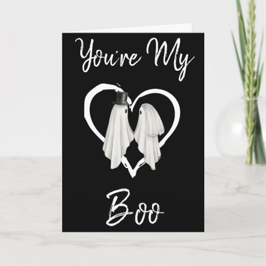 Mijn Boo Ghost Halloween Happy Birthday Kaart (Voorkant)