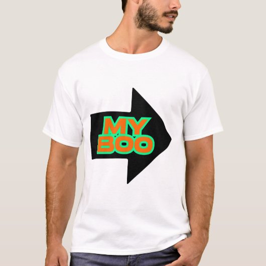 Mijn Boo Matching Couples Tee Shirt (Voorkant)