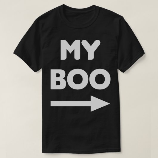 Mijn Boo Matching Couples Tee Shirt (Design voorkant)