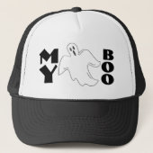 Mijn Boo Spooky Ghost Funny Halloween Boyfriend Trucker Pet (Voorkant)