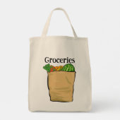 Mijn boodschappentas tote bag (Achterkant)