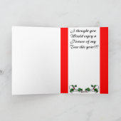 Mijn boom dit jaar! feestdagen kaart (Binnen)