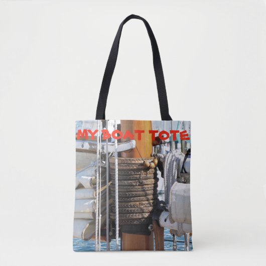 Mijn Boot Canvas tas (Voorkant)