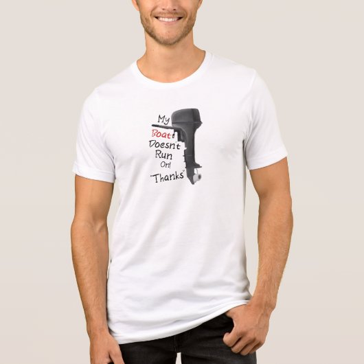 Mijn Boot Draait Niet Op Dank Je Wel Tri-Blend Shirt (Voorkant)