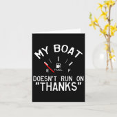 Mijn boot loopt niet op Bedankt. Kaart (Gele Bloem)