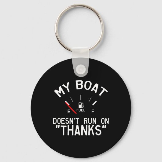 Mijn boot loopt niet op Bedankt. Sleutelhanger (Voorkant)