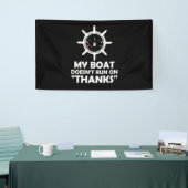 Mijn boot loopt niet op Bedankt. Spandoek (Beurs)
