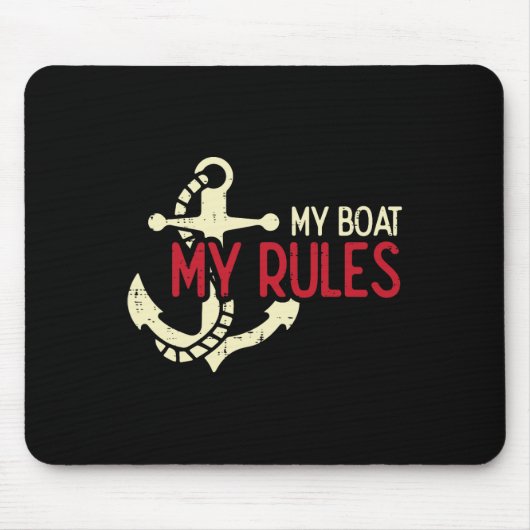 Mijn boot mijn regels Anker Cool eigenaar Zeiler M Muismat (Voorkant)